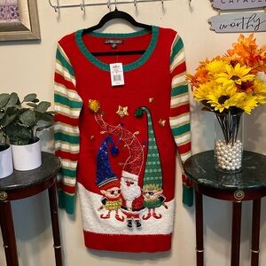 NWT United States Sweater/Holidays Dress Sz Med. Very Whimsical!